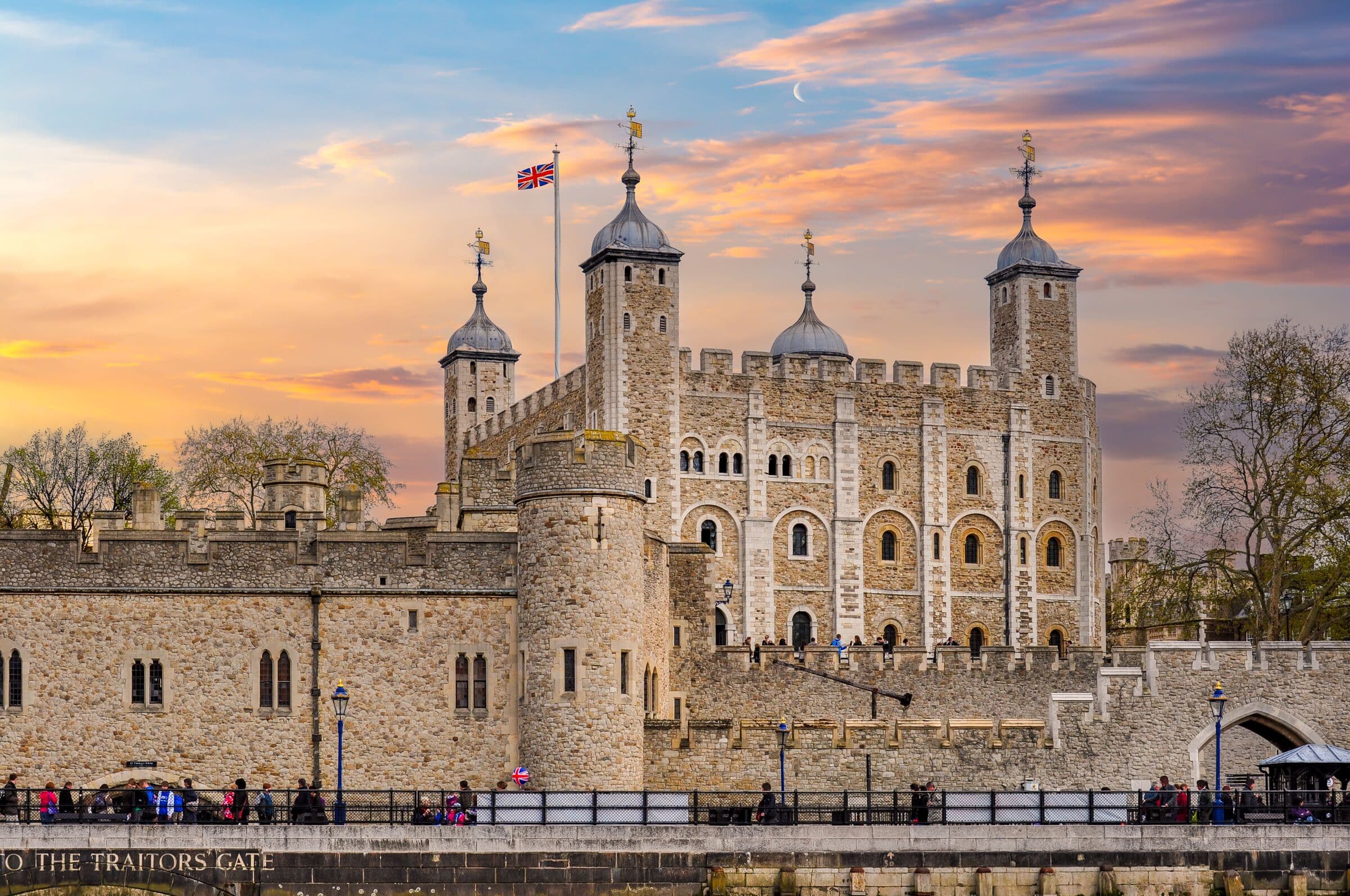 The Tower of London at sunset