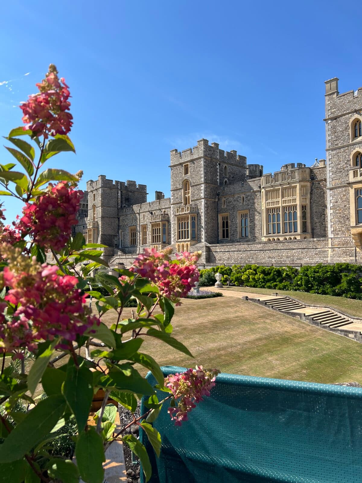 The State Apartments of Windsor Castle seen from the terrace gardens